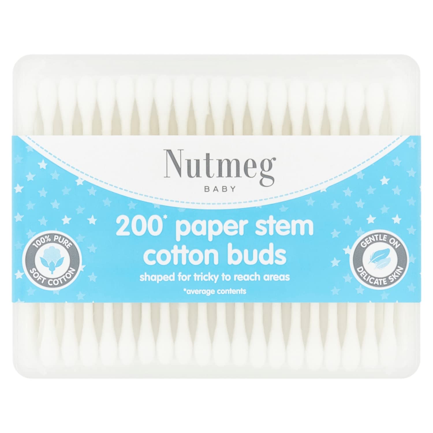 Nutmeg Cotton Wool Buds, Pack of 200