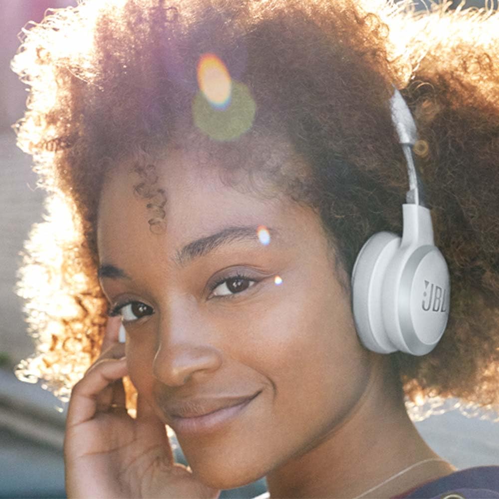 JBL LIVE 460 NC, Cuffie On-Ear Wireless Bluetooth con Cancellazione Adattiva del Rumore, Cuffia Pieghevole Senza Fili per Musica, Chiamate e Sport, Fino a 50h di Autonomia, Nero