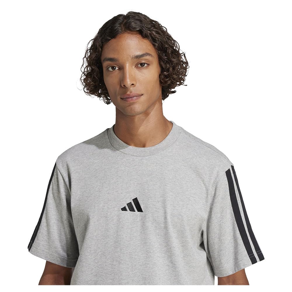 Adidas Essentials Three Stripes Single Jersey tee Camiseta Hombre (Pack de 1)