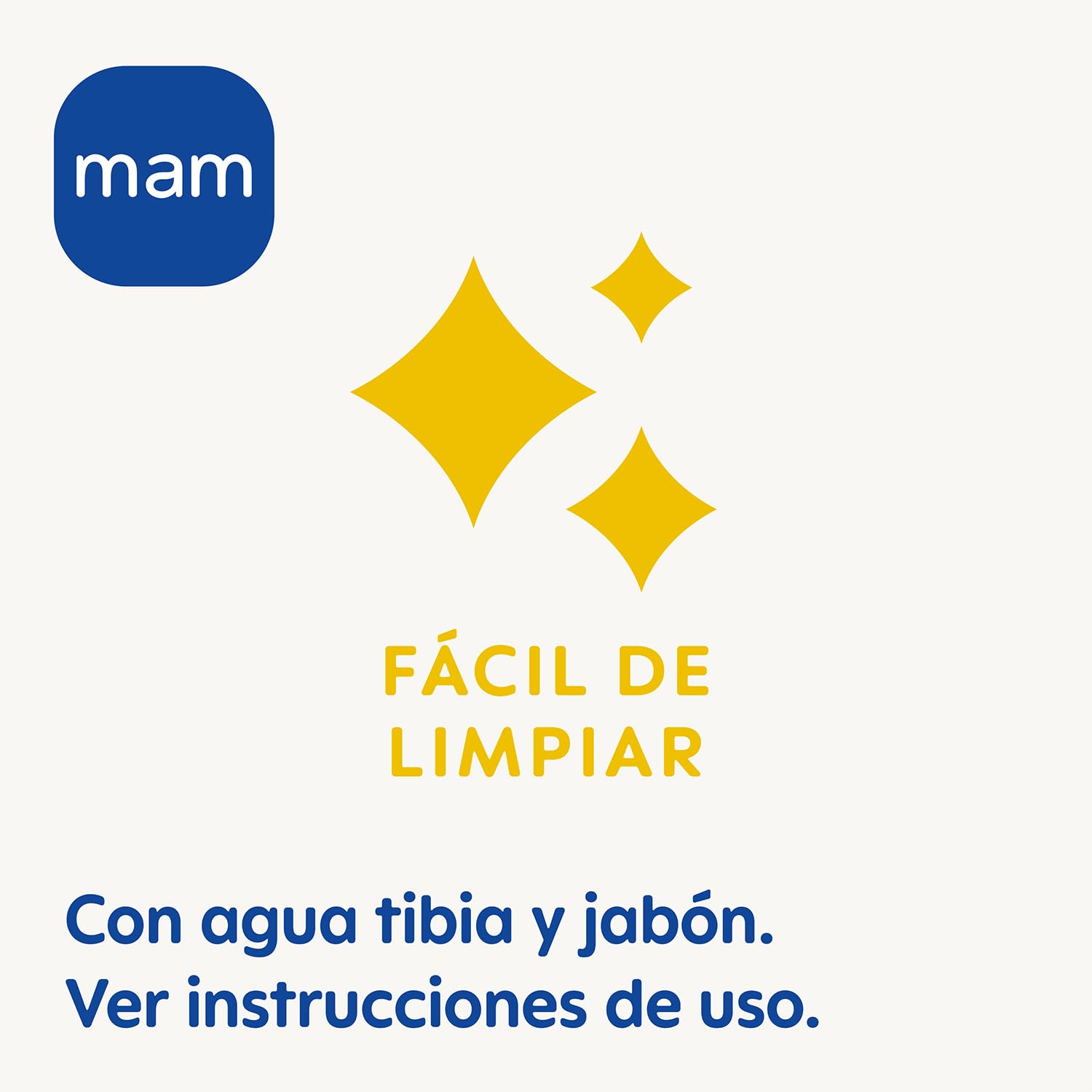 MAM Mordedor, a partir de 4 Meses, Alivio Instantáneo a la Dentición de los Dientes Posteriores, con Agua para Refrescar, Ligero y Fácil de Agarrar, Fácil de Limpiar, Azul, Pack de 1