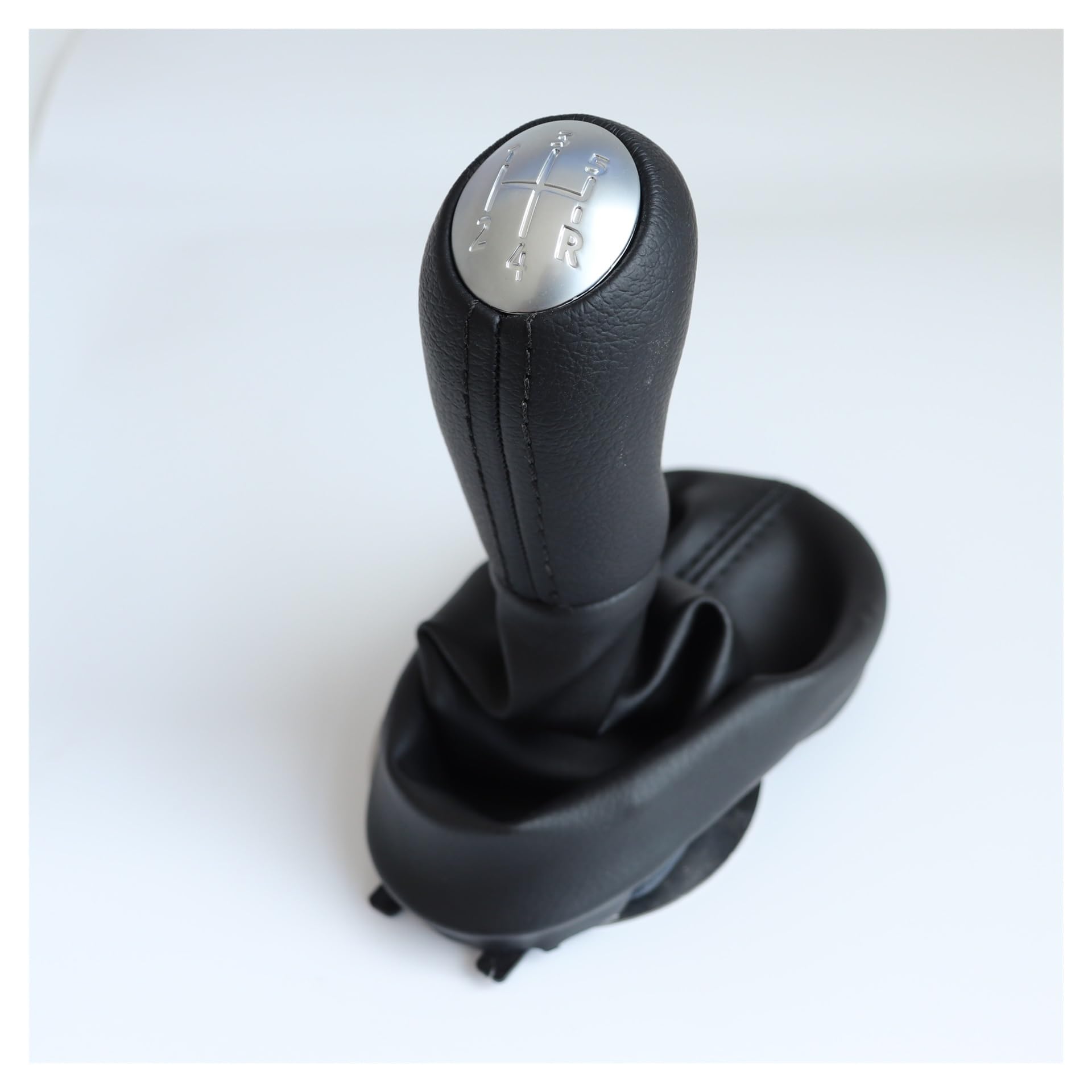 ZNCOJL Car Gear Stick Knob for Renault for Logan 2 5 Speed Car Gear Shifting Handball No Modification Required(Matte Silver)