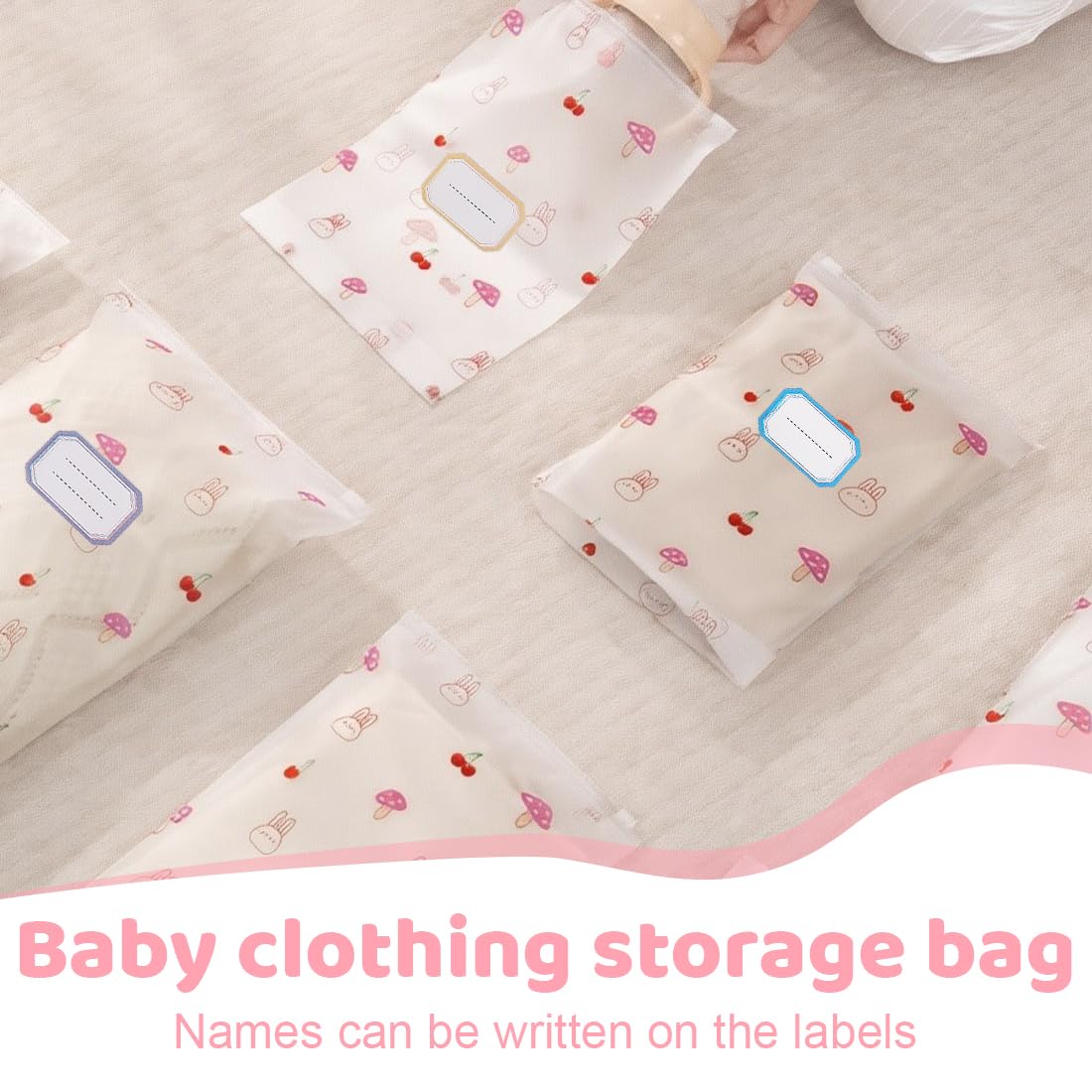 Sachets de rangement pour bébé hôpital réutilisables 10 pièces pour voyages piscine sport maternelle