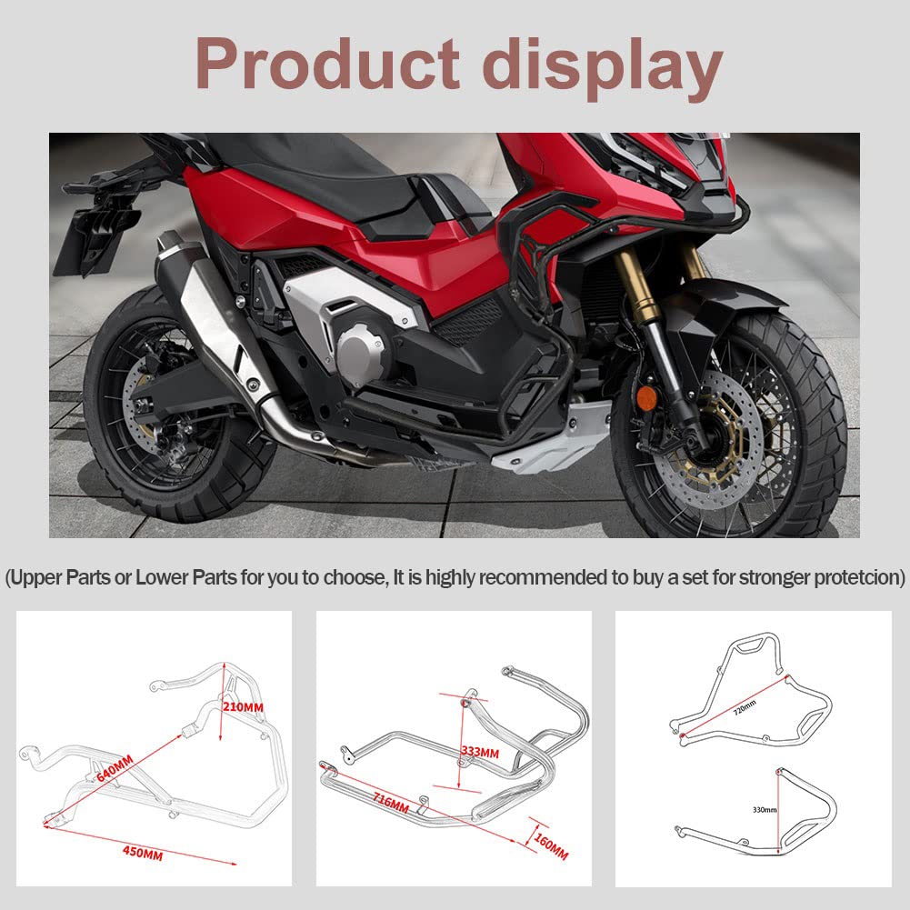 Motorcycle Accessories Parts for XADV 750 1719, Steel Highway Crash