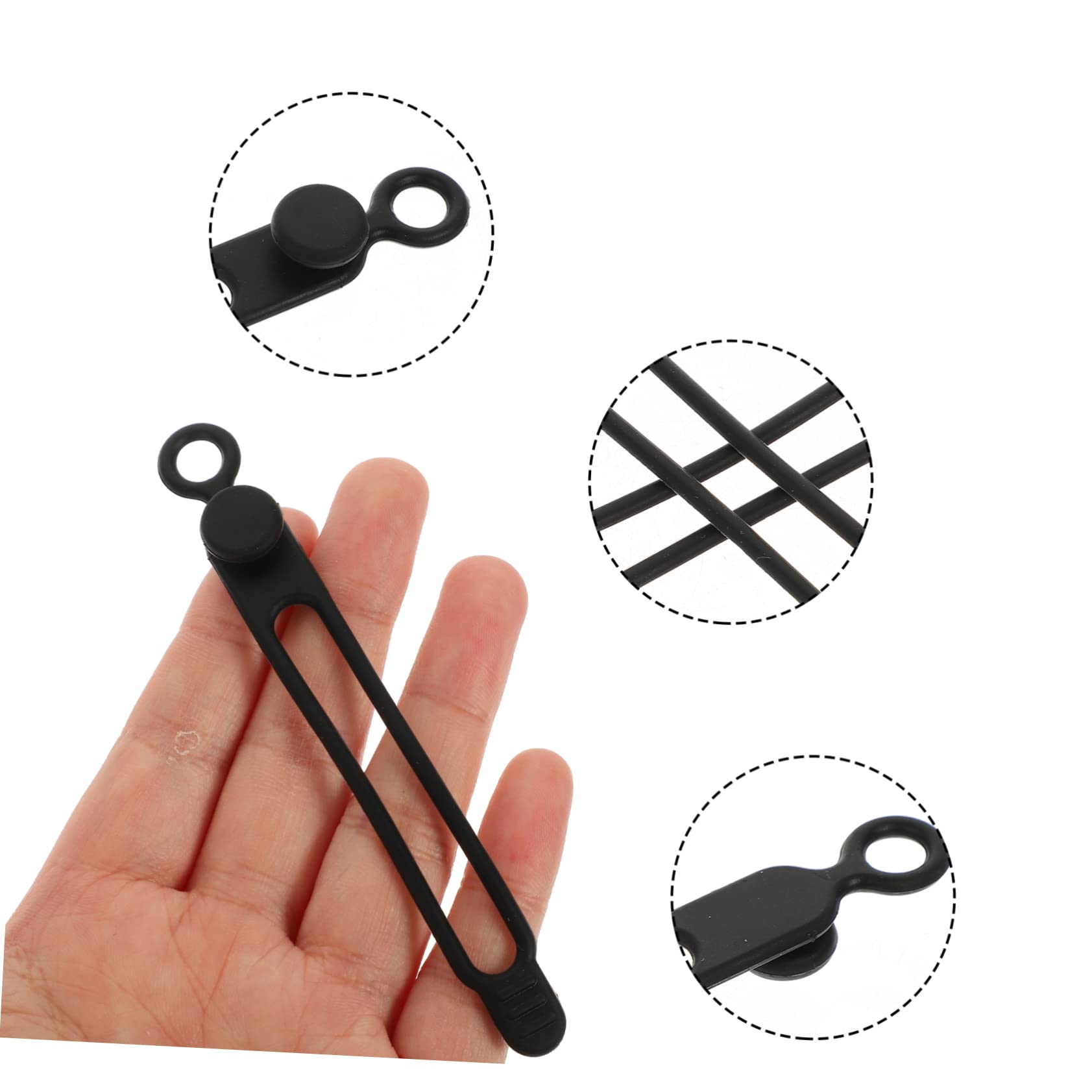 UPKOCH 3 Juegos De Bridas Para Cables Organizadores De Escritorio Bridas De Silicona Reutilizables Para Ordenador 40 Unidades X 3