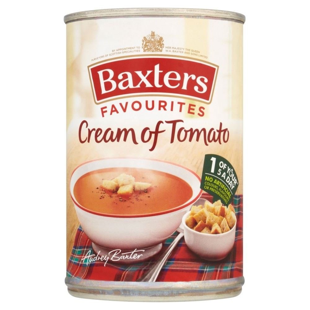 Baxters Favourites Cream of Tomato Soup (400g) - Pack of 6