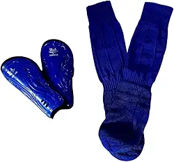 Kit Caneleira Infantil Triatleta Esportes, Azul, com Meião, Fechamento em Velcro