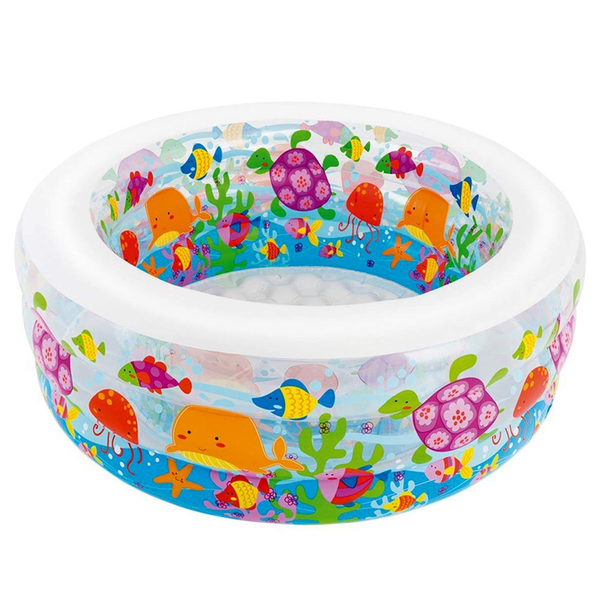 INTEX Inflatable Multi Color Round Shape Aquarium Pool For Kids Fun - 58480 (B07635BJQJ) Amazon Price History, Amazon Price Tracker