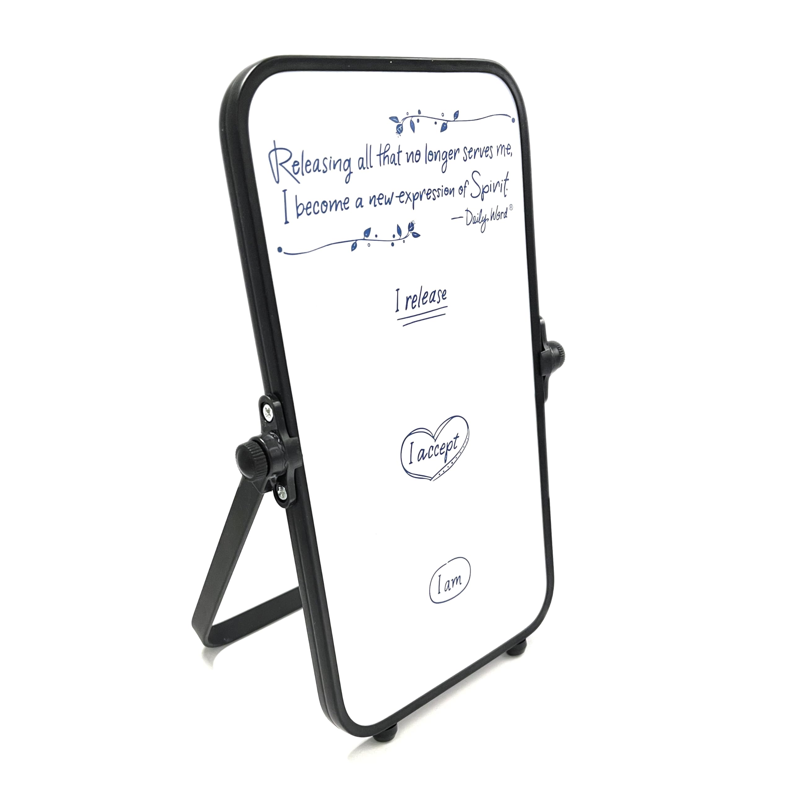 Unity Books Desktop Release Whiteboard – Double-Sided Spiritual Tool for Daily Affirmations and Letting Go – Mindfulness Gift for Meditation, Healing