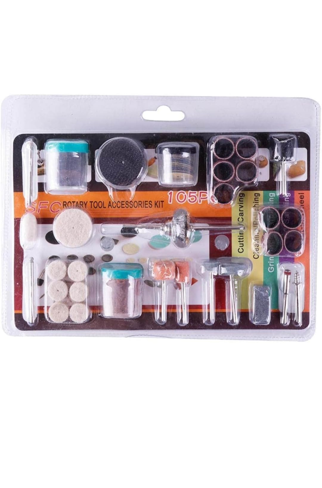 Malik 105pcs Rotary Tools Accessories Set Fit DIY Tools for Dreamel Grinding, Sanding, Polishing, Abrasive Drill Kit Rotary Power Tools For Polishing Cutting 1/8" Shank (B0C7L8MDFV) Amazon Price History, Amazon Price Tracker