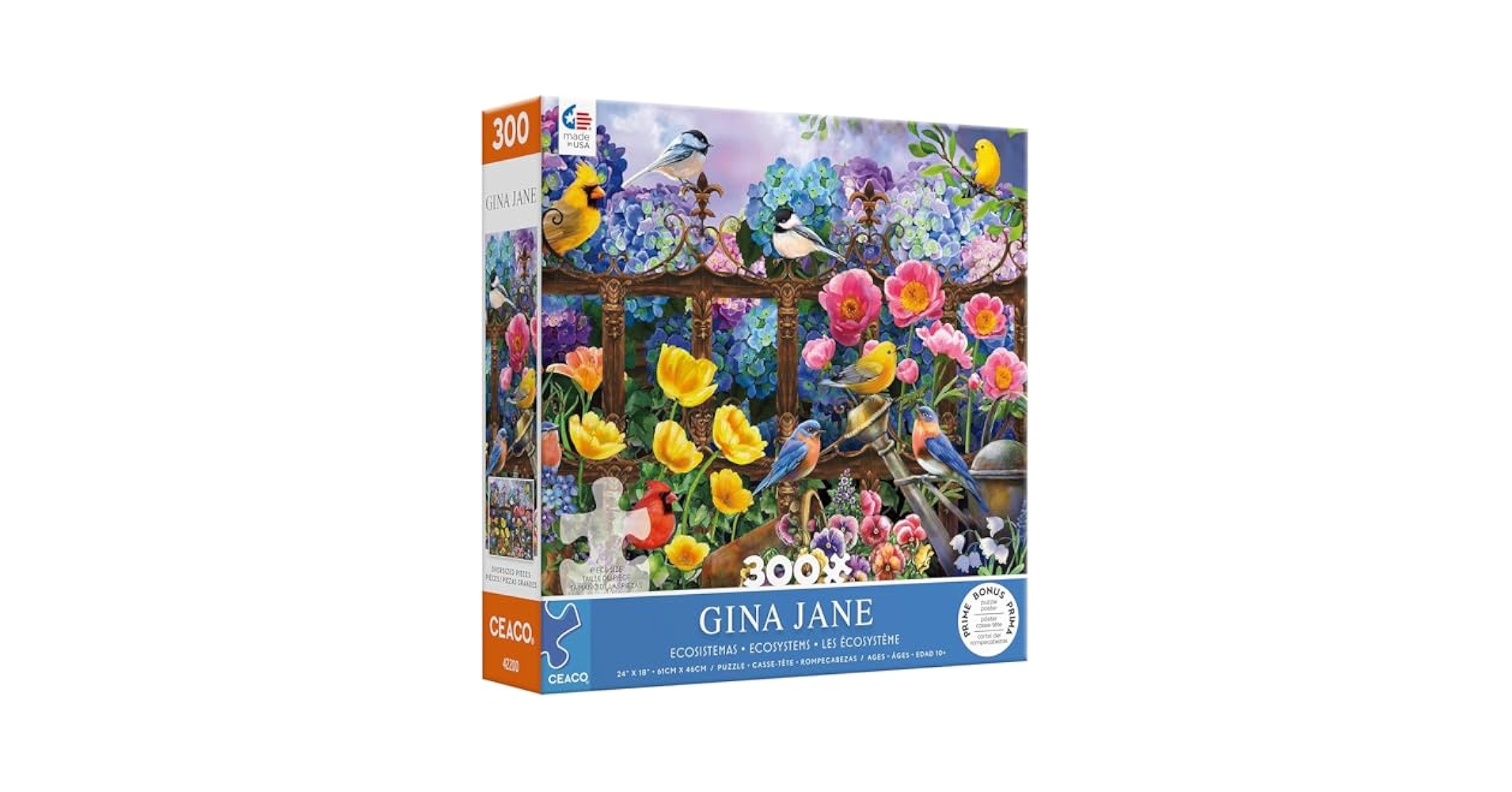 Amazon.com: Ceaco - Gina Jane - Hydrangeas - Oversized 300