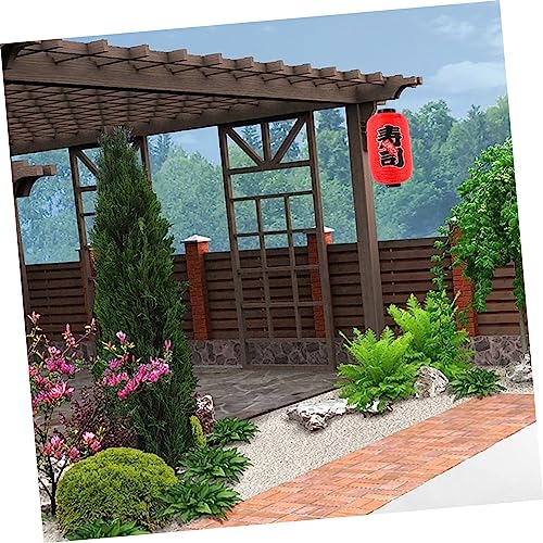 Image of DOITOOL 2 Pcs Japanese Lantern Izakaya Lanterns Sushi Bar Lantern Sushi Party Decorations Sushi PVC Lampshade Sushi Lanterns Ramen Lantern Vinyl Party Favors Japanese-Style Pendant Plastic