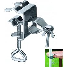 Patio Umbrella Holder, Stainless Steel Umbrella Stand, Adjustable Metal Parasol Holder Clamp Stand for Outdoor Deck Railing, Balcony, Courtyard