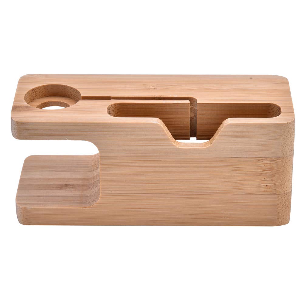 Chargeur bambou iPhone iWatch support téléphone et montre - 8