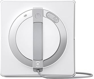 ECOVACS WINBOT W2 PRO Window Cleaning Robot, 3 Nozzles Water Sprayer, 10-Level Protection System, Win-SLAM 4.0 Path Planning, Steady-Climbing System, Edge Detection, App Control