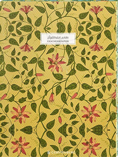 Gefährlich schön Geschenkpapier-Heft - Motiv Rote Blume: 2 x 5 Bögen