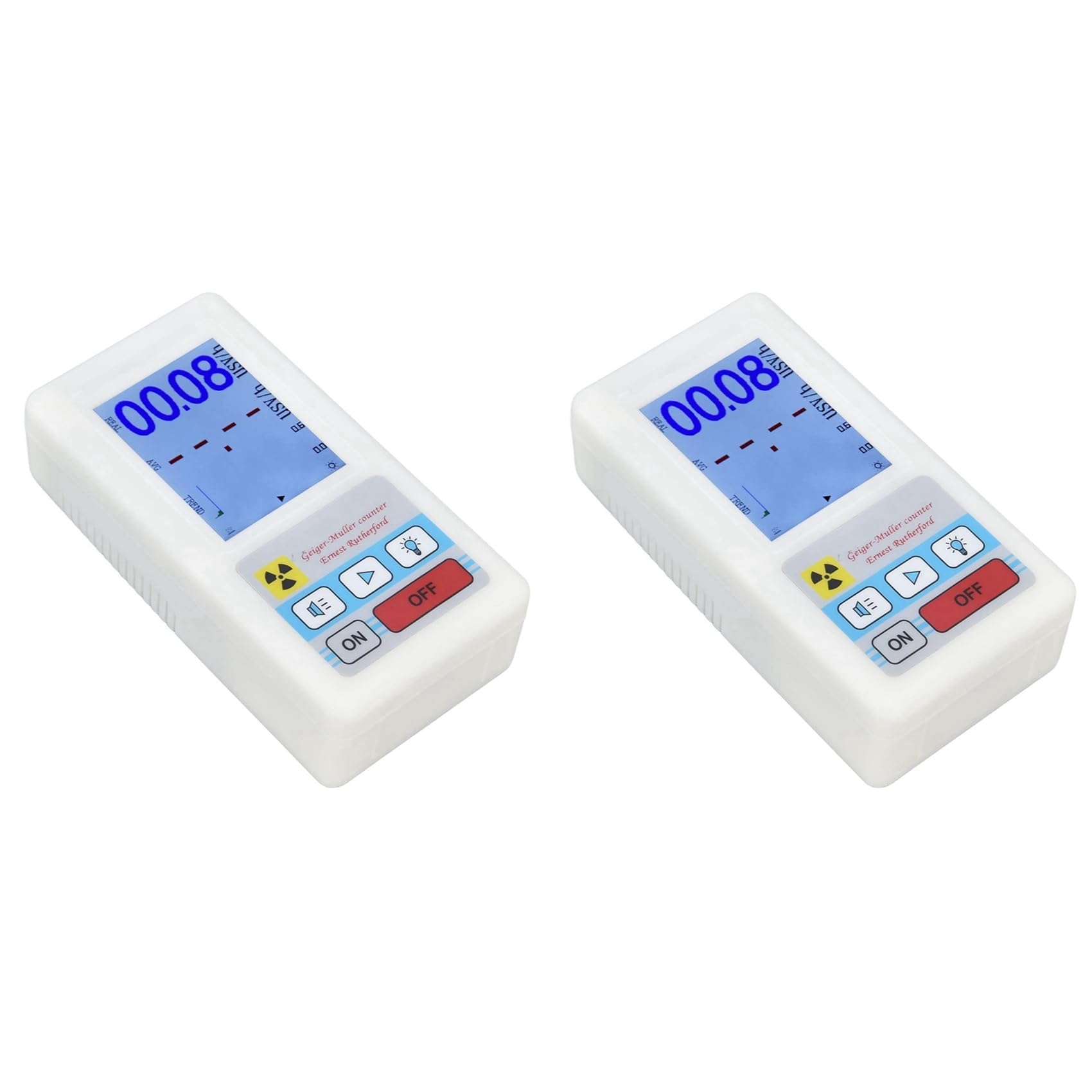 Jnchdghwa 2X Nuclear Radiation Detector, BR‑6 Geiger Counter Easy Reading Multifunctional Radiation Detector for Nuclear Radiation