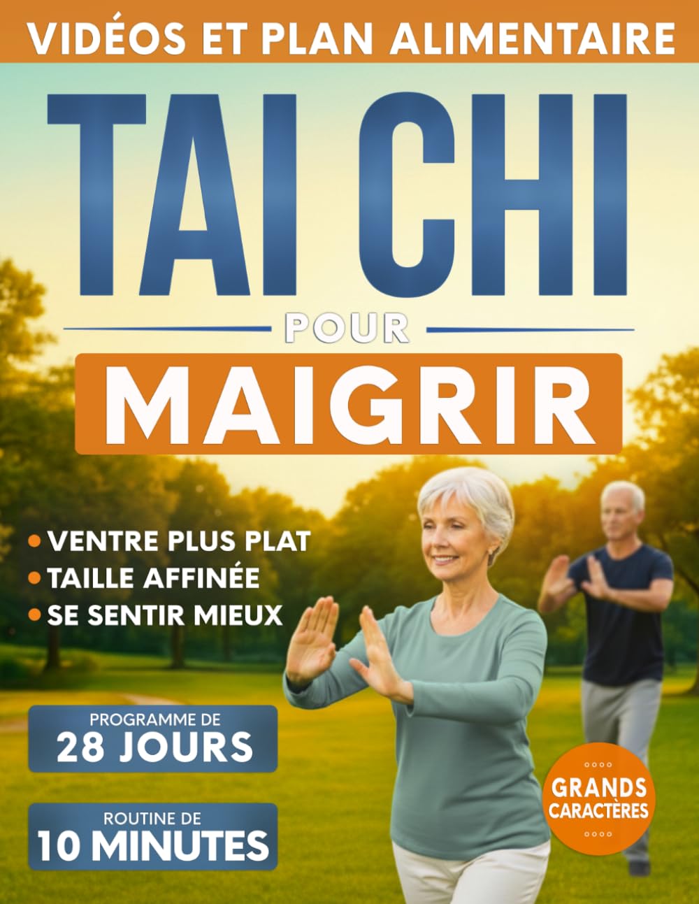 Tai Chi pour Maigrir: Défi de 28 Jours pour Perdre la Graisse du Ventre, Affiner la Silhouette et se Sentir Mieux | Routine Quotidienne de 10 Minutes avec des Exercices Doux et Faciles