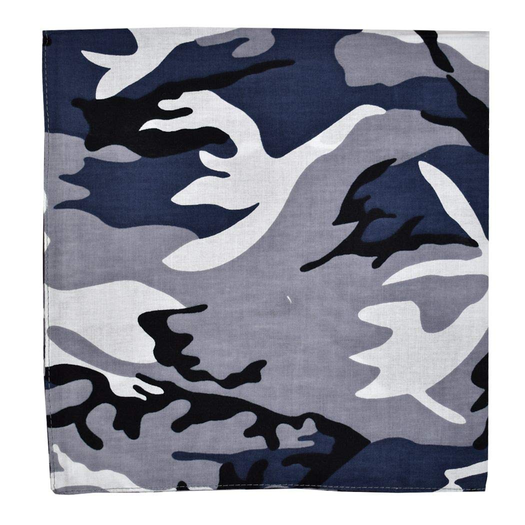 Unisex Double Sided Print Paisley Cotton Bandana Head Wrap Scarf-image-38