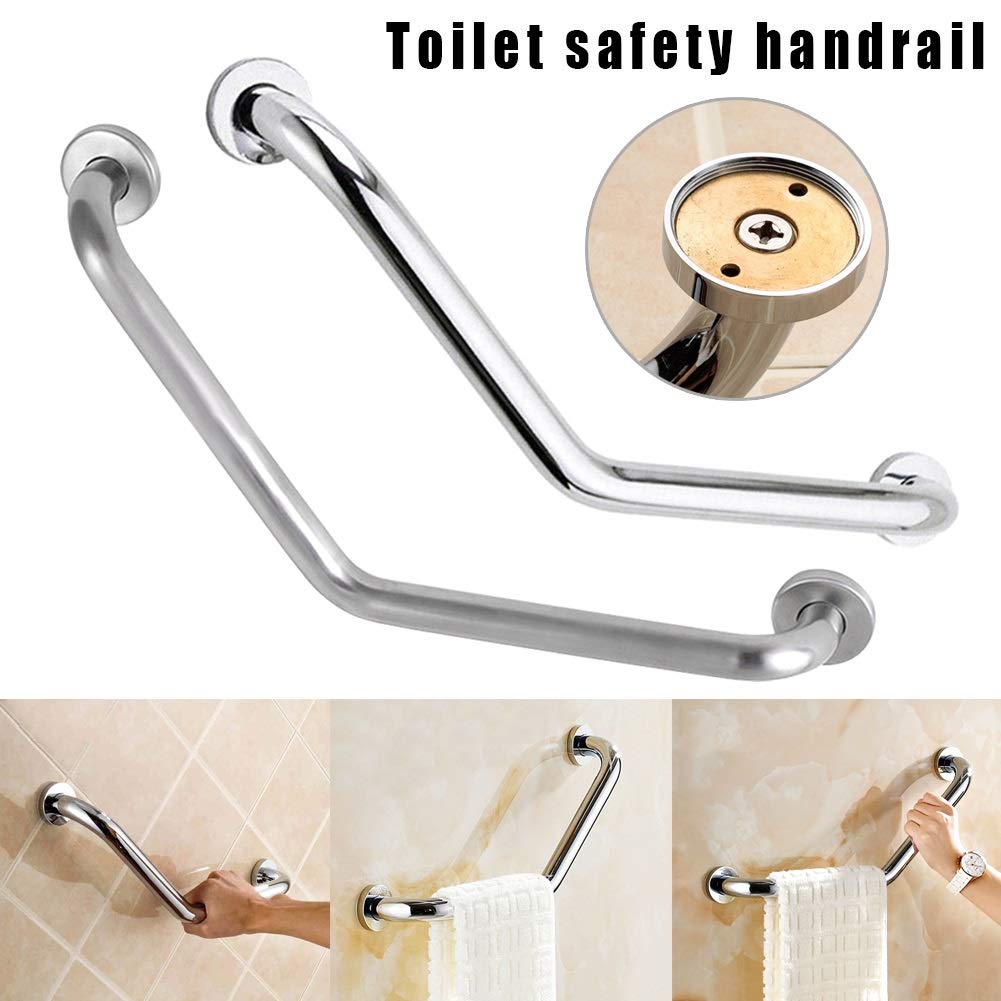 Asa Seguridad Acero Inoxidable Aseo Baño de Seguridad Barra de sujeción de bañera Pasamanos Apoyabrazos Duradero Asidero para el baño (Color : Polished Surface)