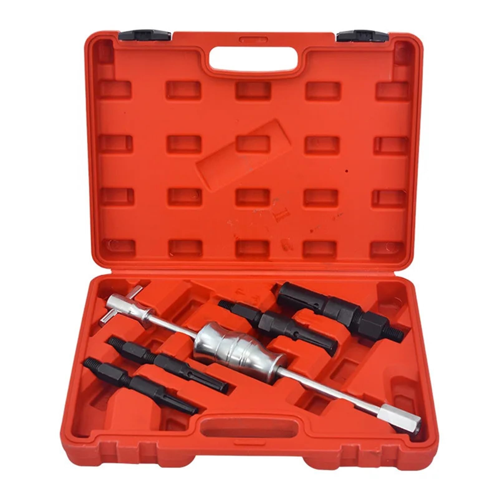 Extractor de magnético Extractor de Volante Motor Extractor cojinetes Martillo Deslizante, Herramienta reparación Mantenimiento automóviles, Pieza plástico estándar(5-Piece Set)