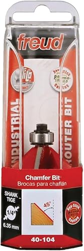 Miniatura 2 de Freud 40-094 broca biseladora de 78 x 1 pulgada con ángulo de 11-14 (vástago de 12 pulgada)