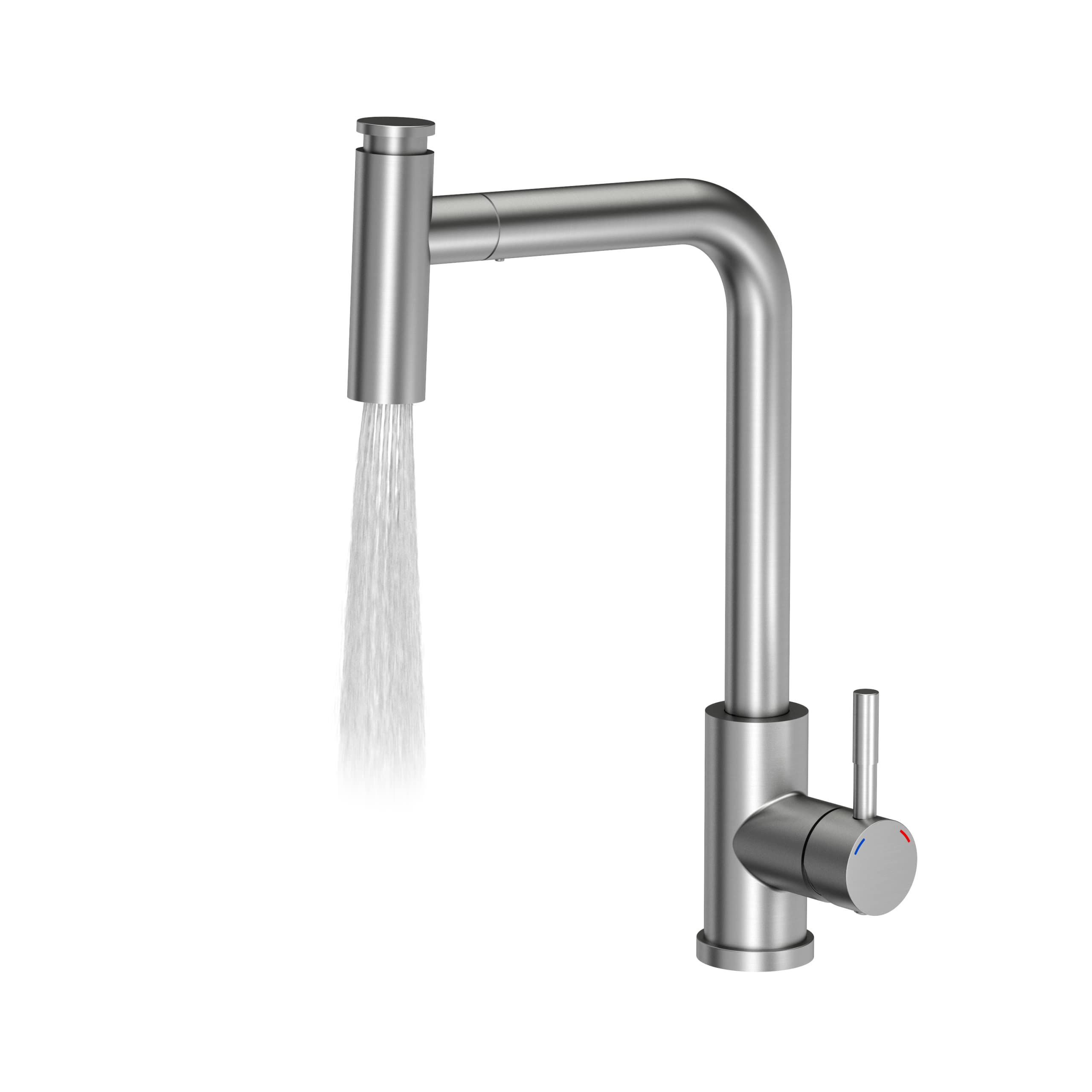 VBChome Fregadero con grifo gris 62 x 44 cm, granito, fregadero empotrado, superficie de goteo, reversible, fregadero de acero inoxidable compuesto + sifón.