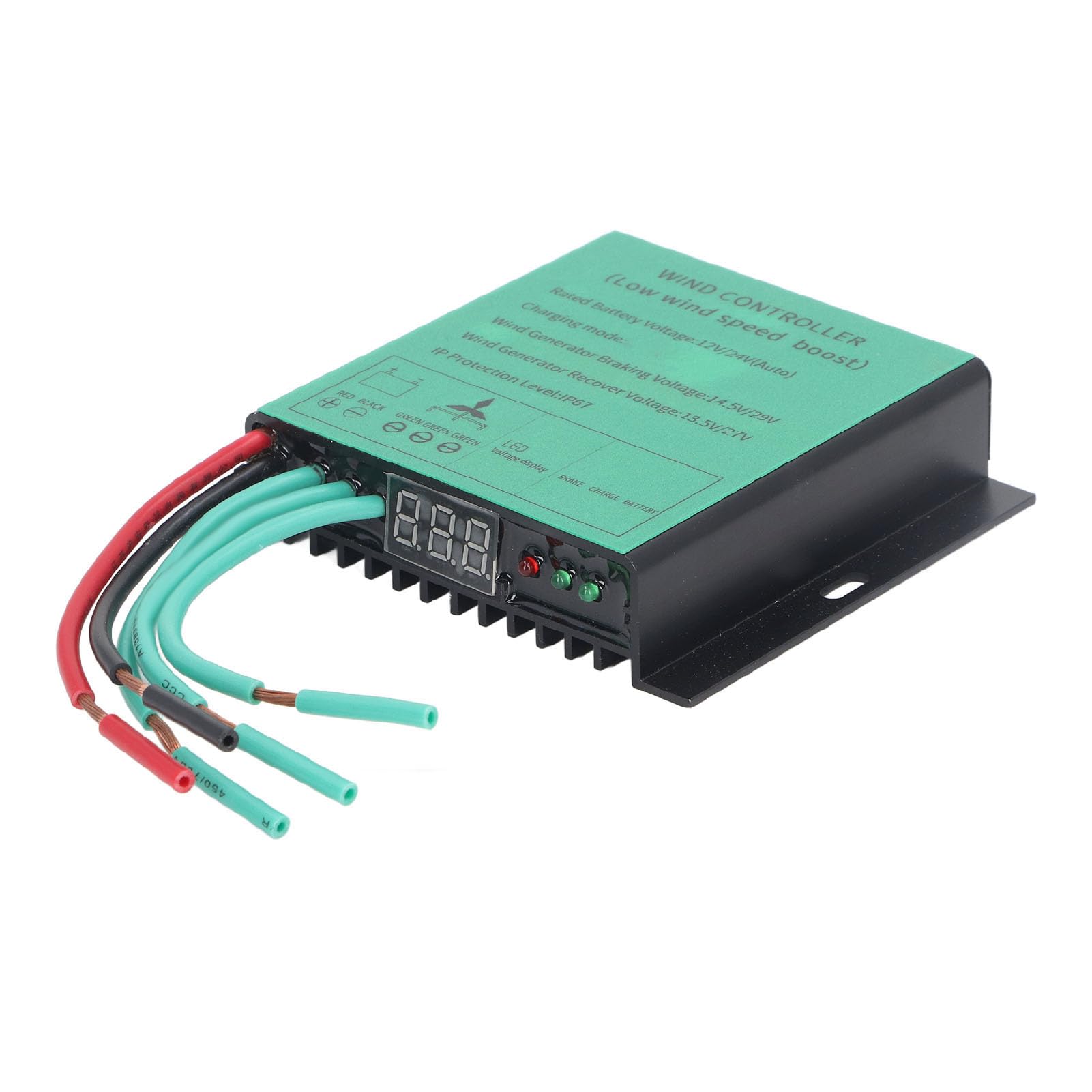 Controlador de Carga para Turbina Eólica MPPT 100W-600W 12V 24V Generador de Viento Combinación Automática Refuerzo Bajo Voltaje Impermeable IP67