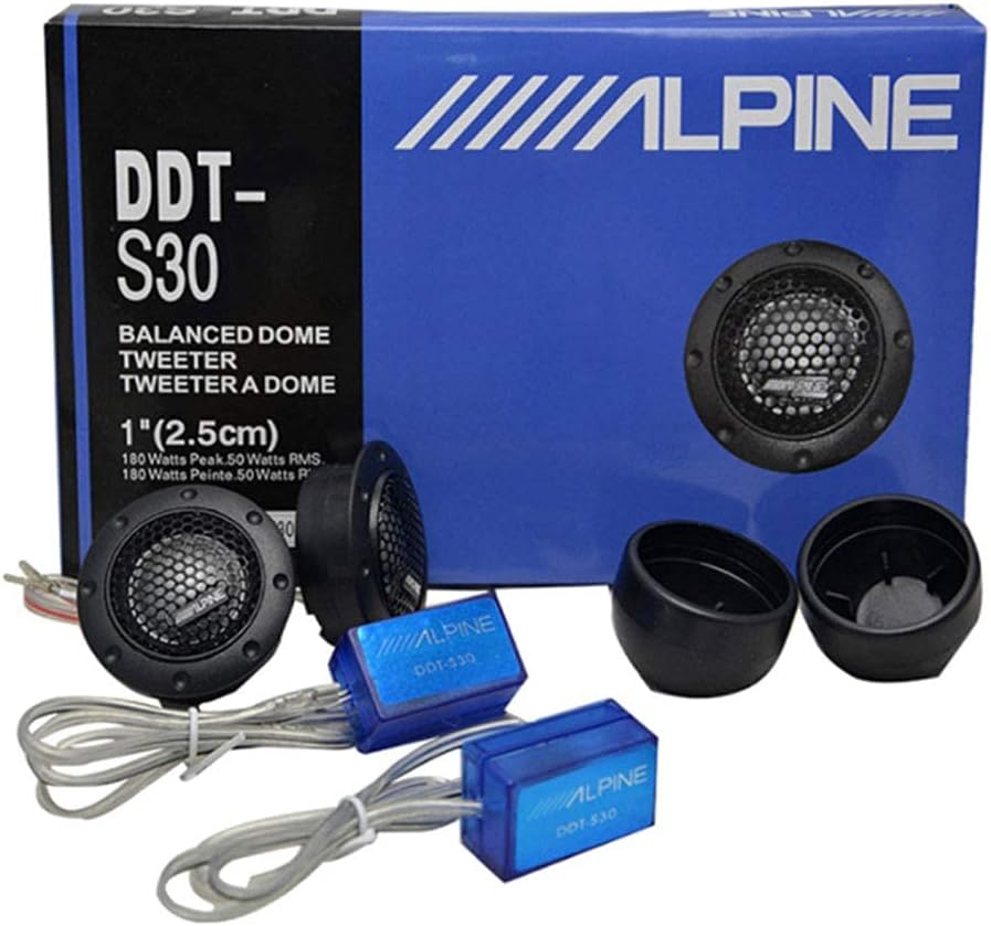 TOTMOX Car Stereo Speaker, ddt-s30 Tweeter, 320W Maximum Power Elite nd Aluminum Dome Tweeter