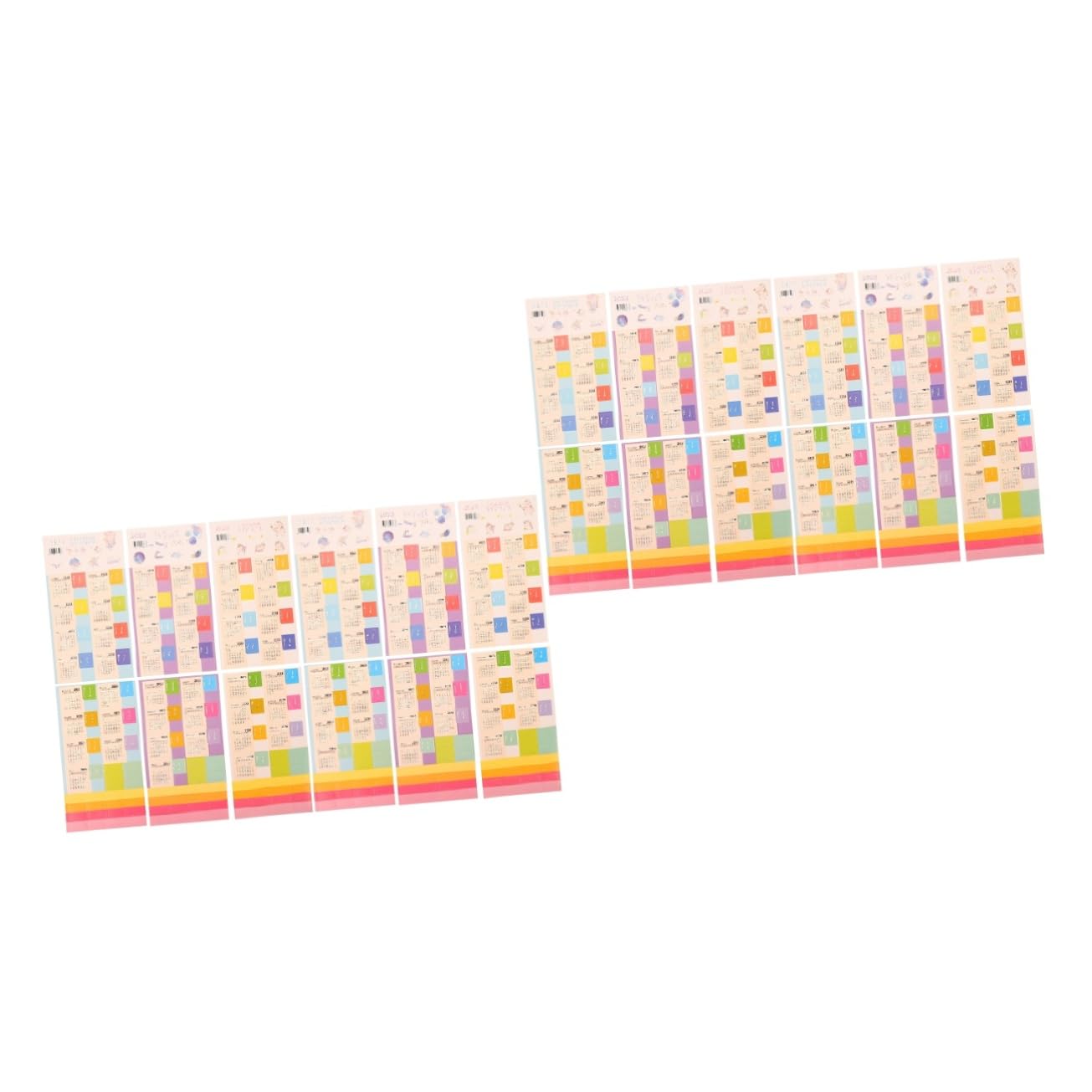 TEHAUX 24 Sets Calendar Index Sticker Monthly Calendar Stickers Sticker Organizer Month Journal Stickers Month Stickers 2024 Calendar Fridge Mini Calendar Tabs Year Stickers Months Paper