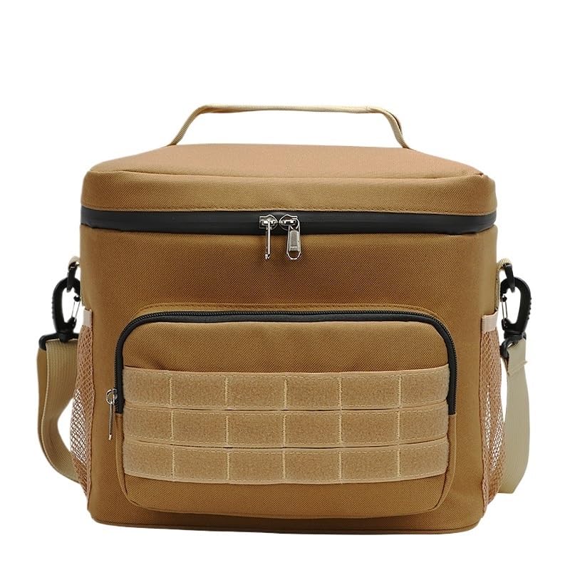 Bolsa de Almuerzo con Aislamiento for Hombres y Adultos, Bolsa térmica con Correa for el Hombro, Bolsas Grandes de Acampada de 15L for el Trabajo, Escuela, Picnic (Color : Brown)