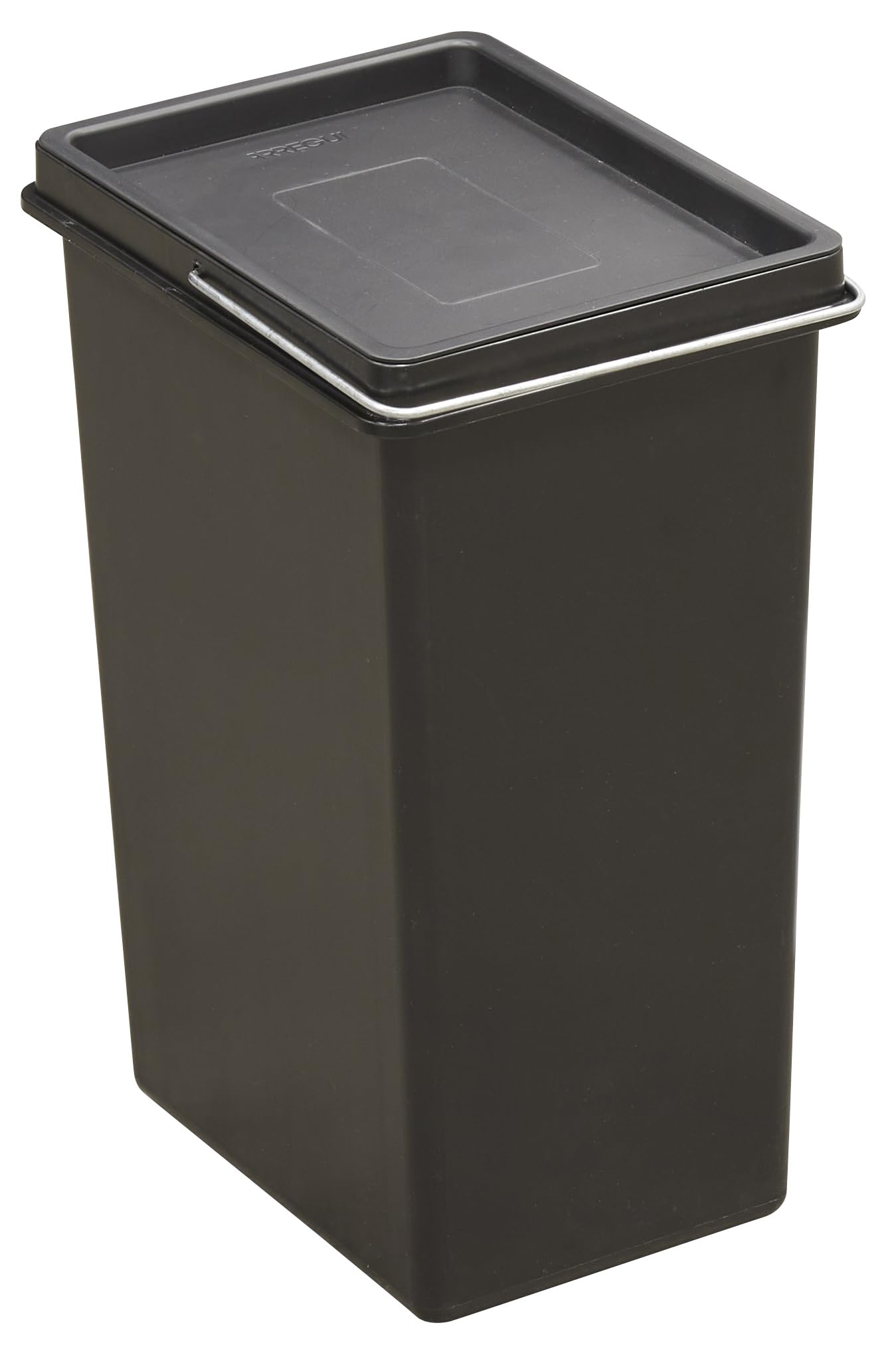 ARREGUI CBZ00682T Secchio di Plastica di Ricambio con Coperchio per Pattumiera per Raccolta Differenziata ARREGUI Basic, Top, Round, Ecoclas e Ecoclas Plus | 11 L | con Manico in Metallo | Nero