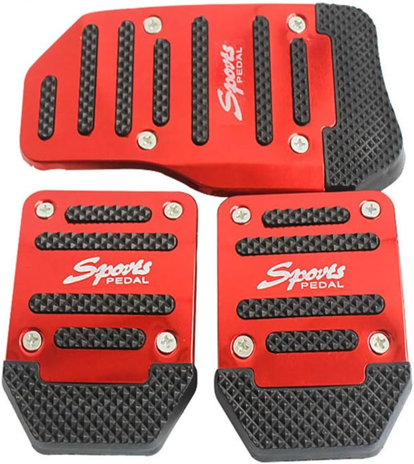 3pcs/set Automobile Manual NonSlip Accelerator Brake Pedal Pad Kit Manual