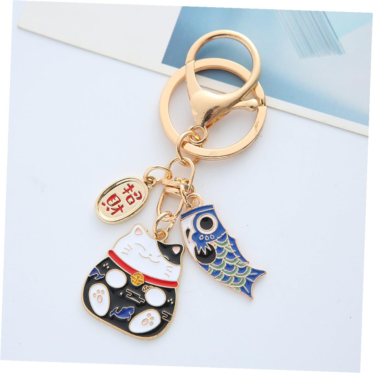 LIFKOME 2piezas Llavero del Gato Suerte de Estilo Japonés de Colgante de Llave Decorativo para Colgar Bolsos Accesorio Kawaii para Colección
