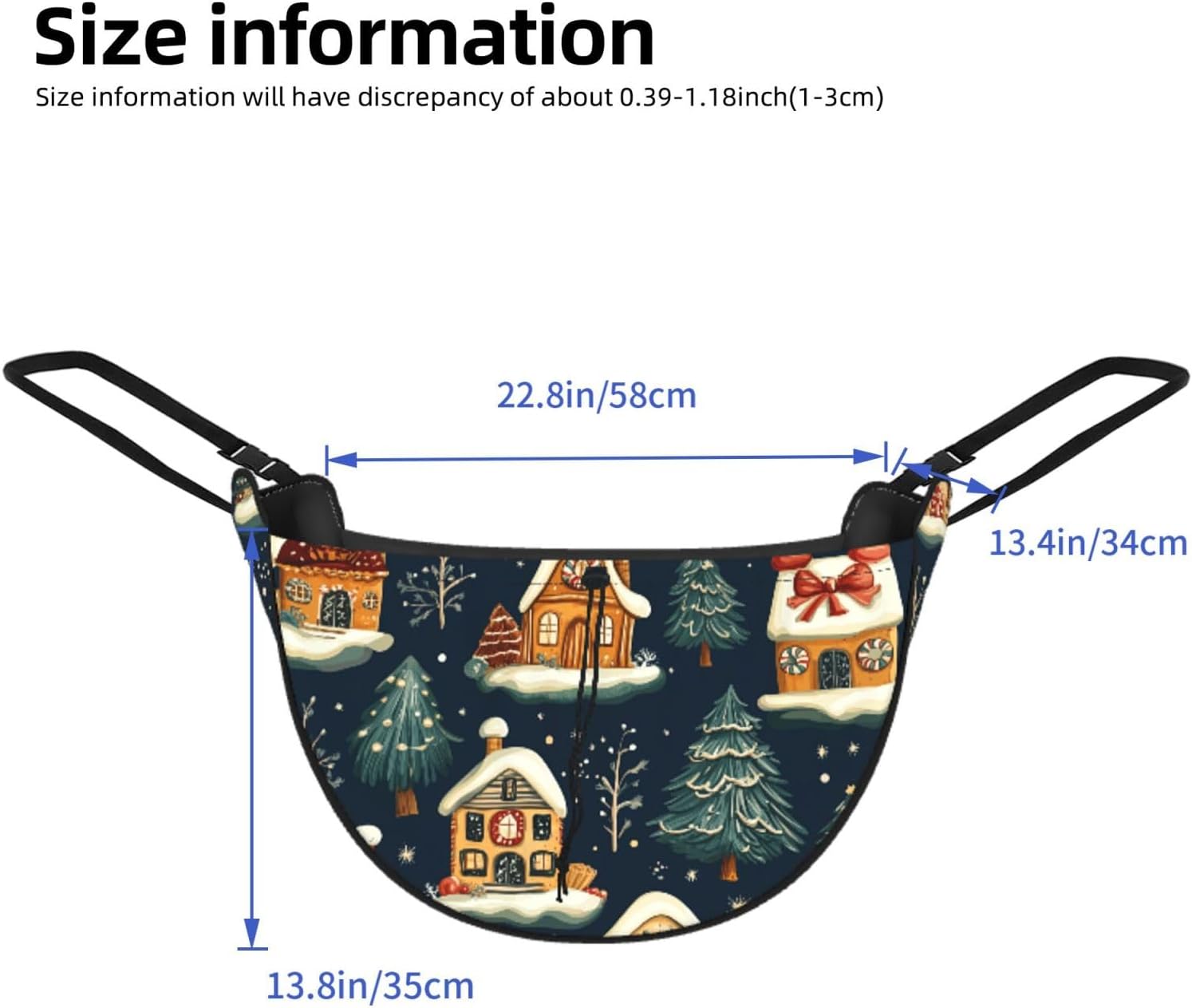 Augenstern Chirstmas-Gingerbread-Houses Car Backseat Organizer Bag For Road Trips image 3