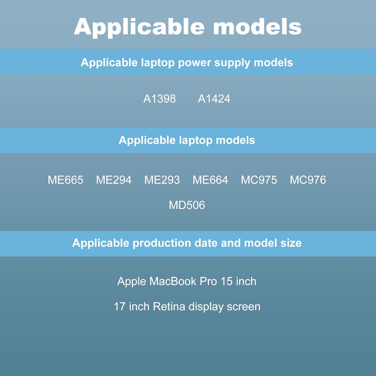 85W T-Tip Power Adapter, Compatible with Mac Book Pro 13"/15" (Late 2012-2015 Retina) & MacBook Air (2012-2017) A1435/A1502/A1424/A1398,18.5V Fast Charger with Foldable Plug - Image 4