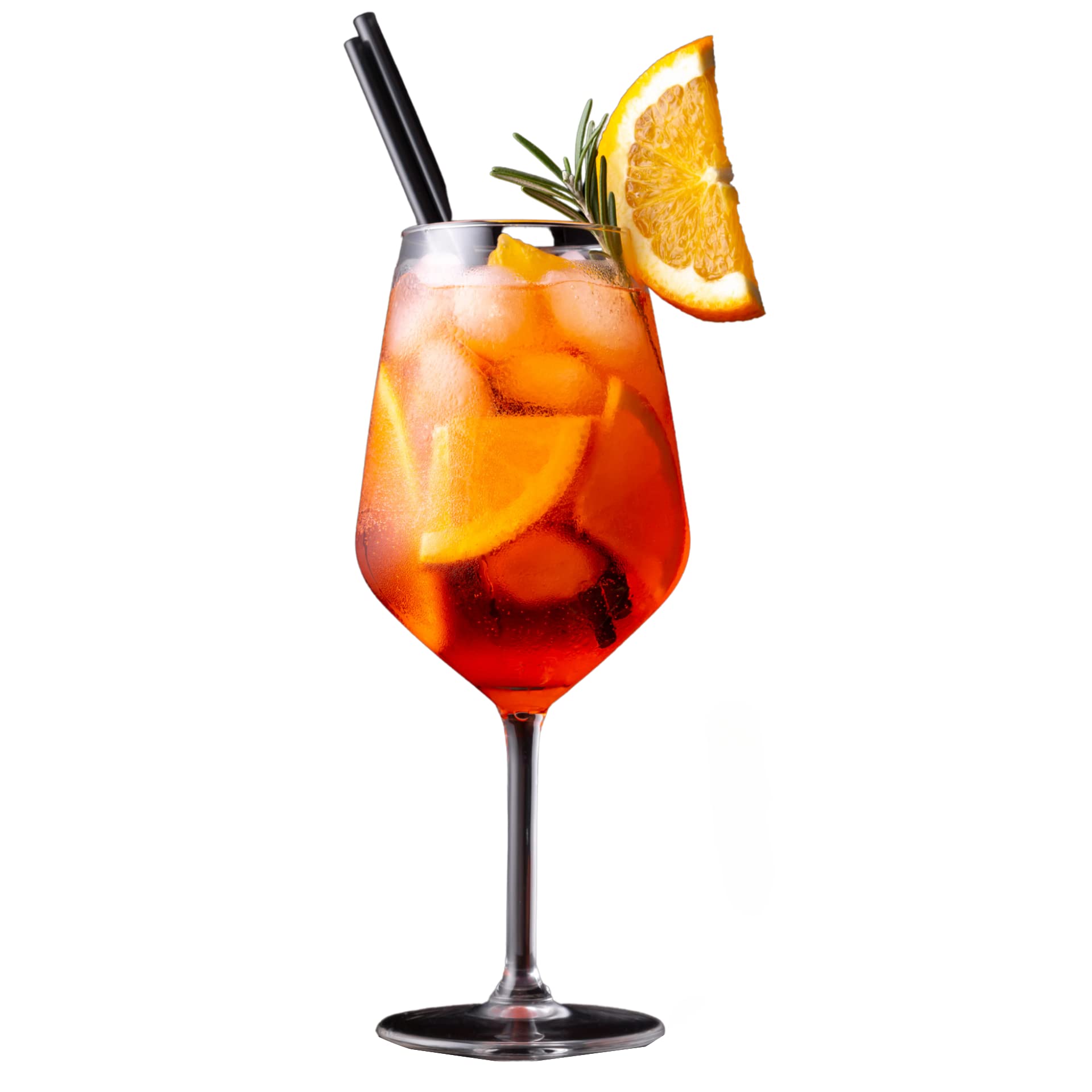 AIOS Set of 6 Unbreakable BPA Free Tritan Aperol Glasses