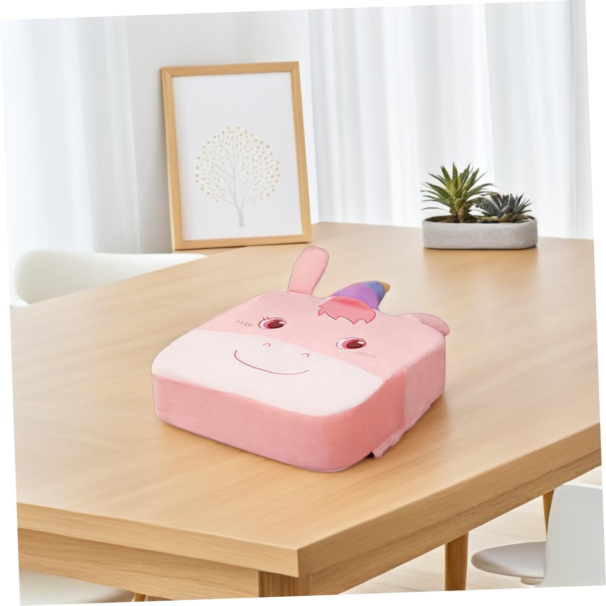 Slim Booster Seat for Table Boys and Girls Dining Chair Pad Height Increasing Machine Washable Fit Ergonomic