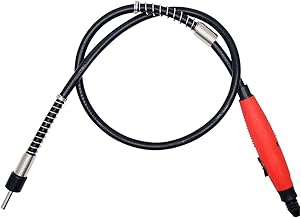 Acessório adaptador de eixo flexível de, mandril de cabo de extensão de broca flexível compatível com ferramentas de moedor rotativo Dremel (vermelho)