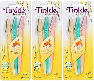 ماكينة حلاقة للحواجب من تينكل، 3 قطع في كل عبوة (3 عبوات) اداة حلاقة ديرمابلاننج | هدايا حفلات العناية بالبشرة| ادوات تجميل للجمال في العطلات