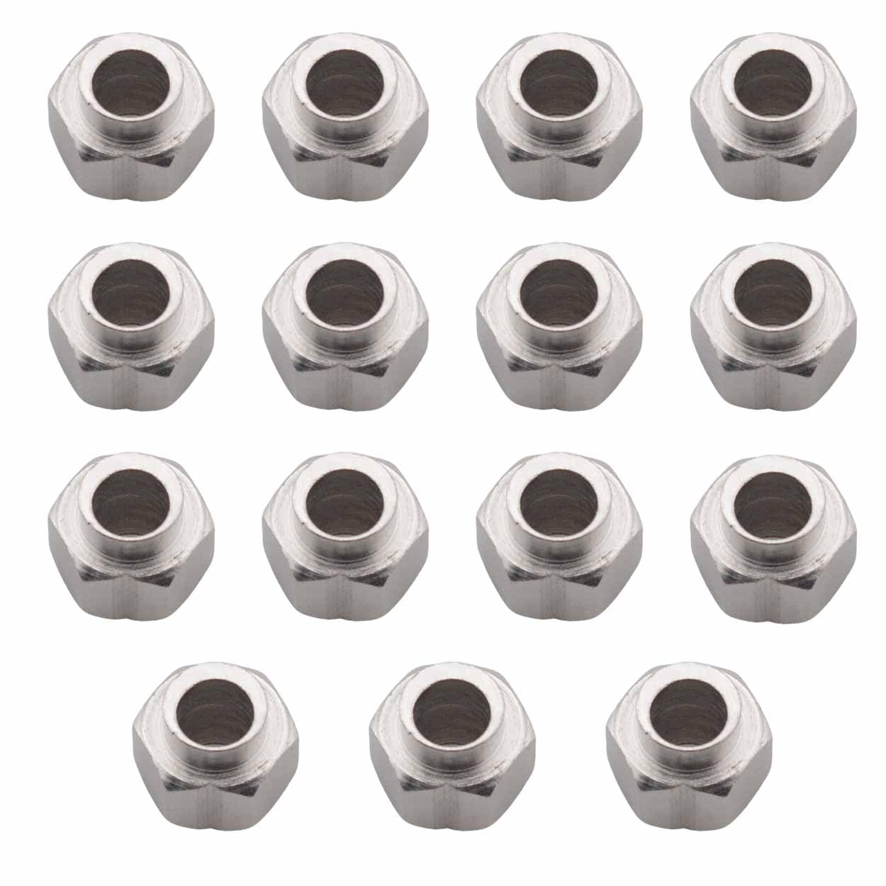 15pcs Silver 3D Printer Eccentric Nut V-Groove-6 * 10mm Eccentric Spacer Carbon Steel Nickel Plated-image-0