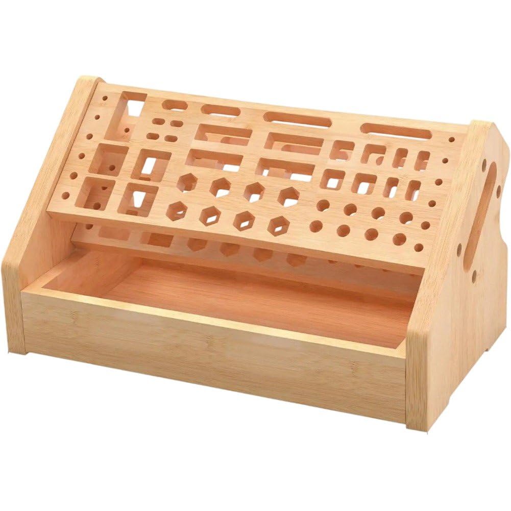 Organiseur pour tournevis en bambou noble pour outils