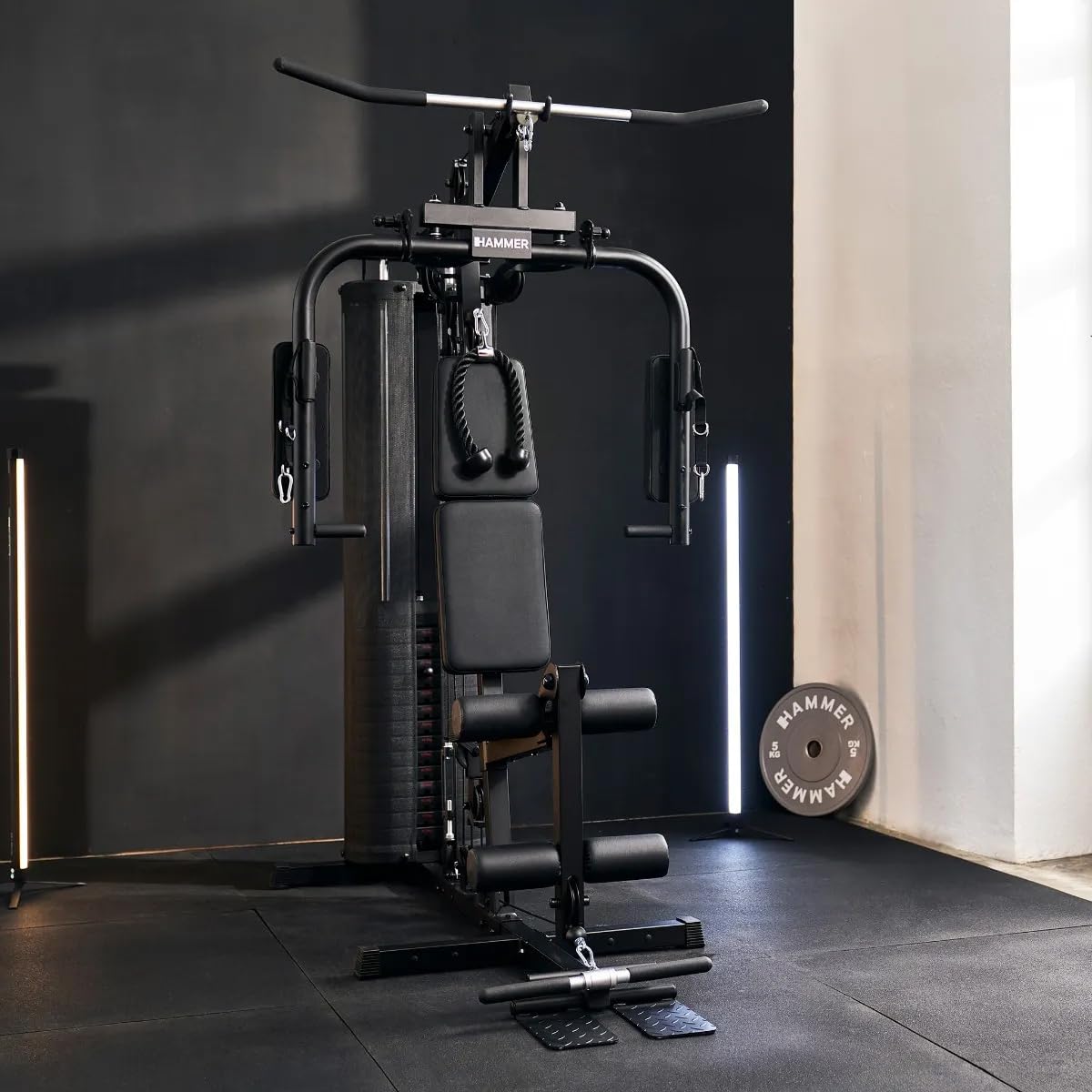 HAMMER Finnlo Kraftstation Autark 600 – Heimtrainer für Zuhause mit Cable-Cross-Funktion