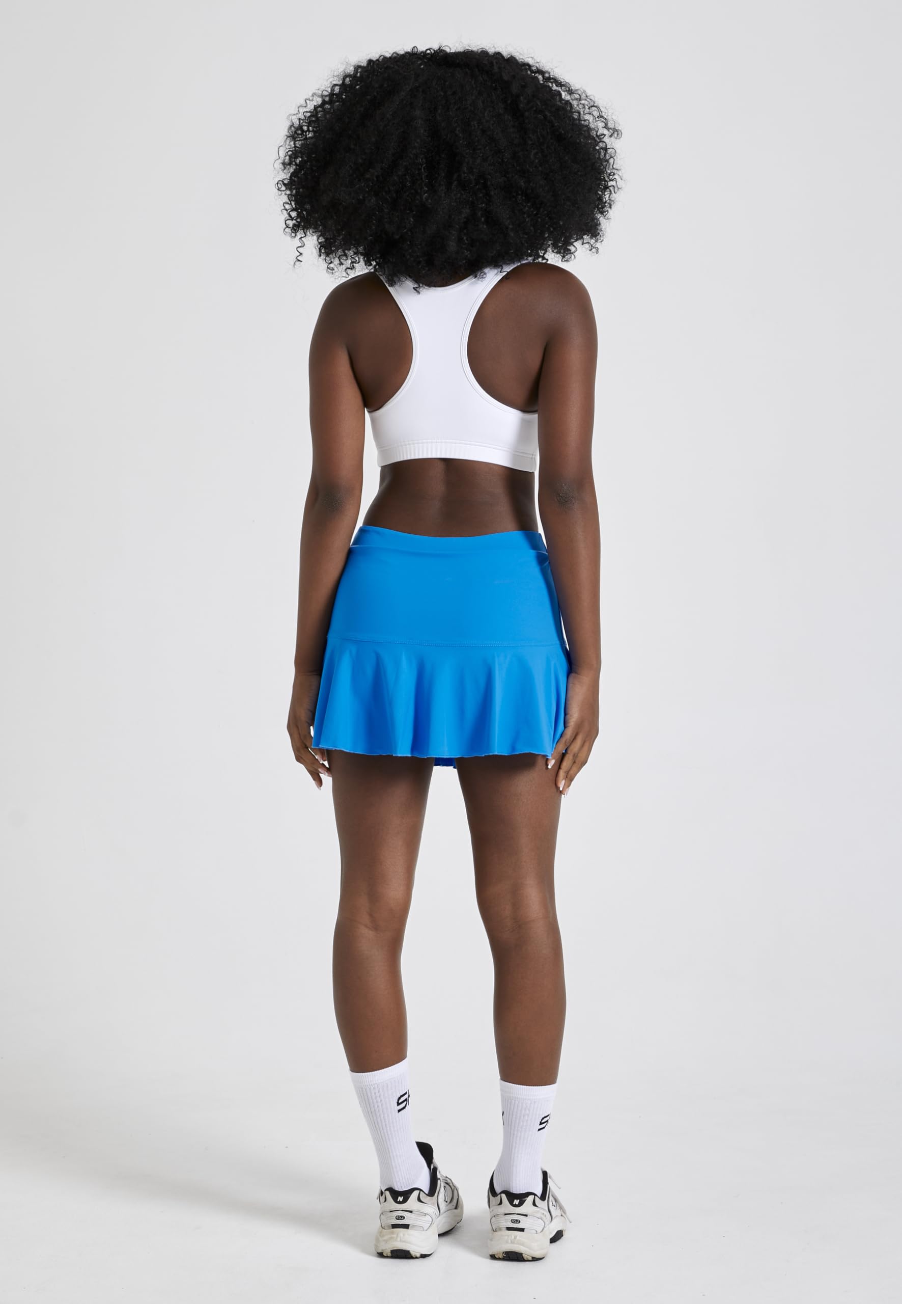 Sportkind Mädchen & Damen glockiger Tennis, Hockey, Sport Skort, Rock mit Innenhose, atmungsaktiv, UV-Schutz
