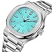 Imagen de Reloj para Hombre Pagani Design PD-1728 Azul Cielo 40 mm Caja de Acero Inoxidable Cristal de Zafiro sintético Reloj mecánico automático con cronógrafo ST16