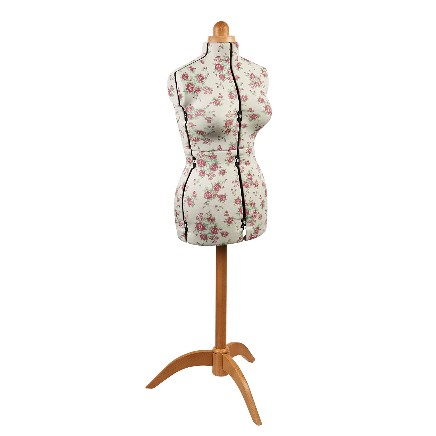 Sewing Online Medium Adjustable Dressmakers Dummy in Rosebuds Floral Fabric
