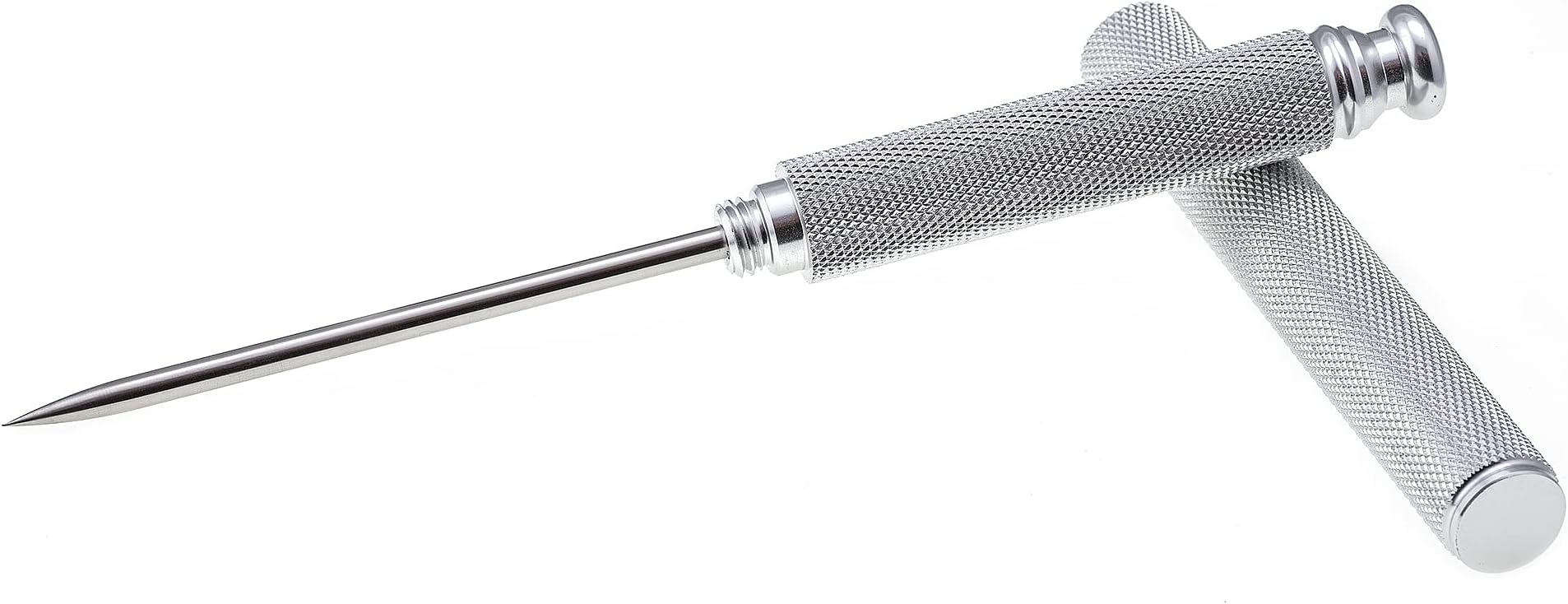 - Stainless Steel Ice Pick with Safety Cover, Pick Tool for Breaking Ice, Non-slip Antiskid Handle for Easy to Grip (Silver)