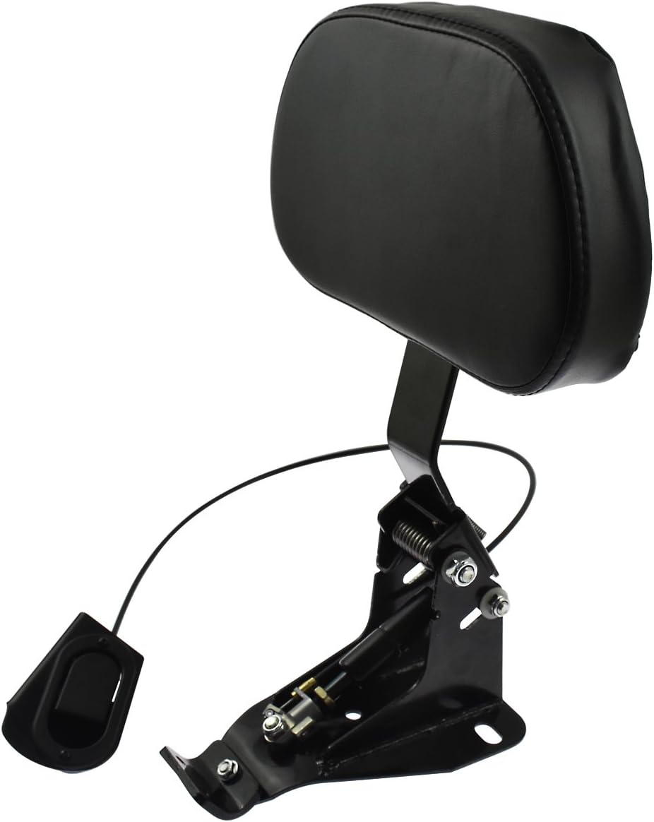 HDBUBALUS Adjustable Driver Backrest with Mount Fit for Harley Touring Road King Electra Glide CVO 2009-later
