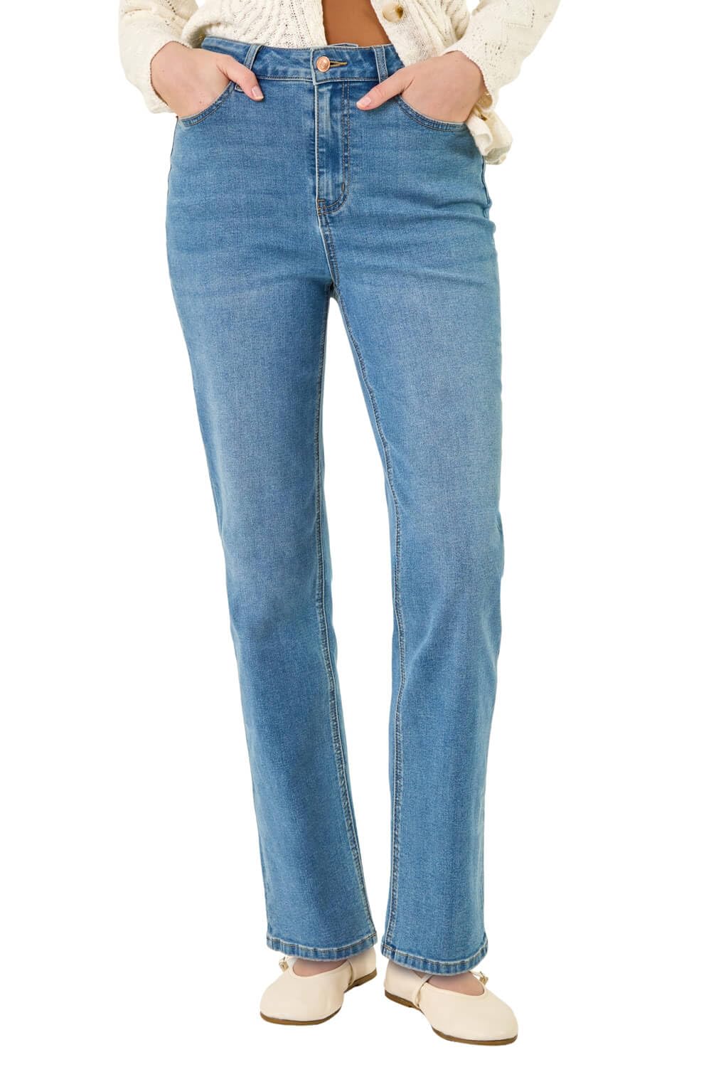 Roman - Women's Jeans - Straight Leg - Size 18 - Mid Blue