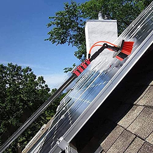 Perche télescopique nettoyage vitres extensible avec brosse à alimentation d'eau continue - 3