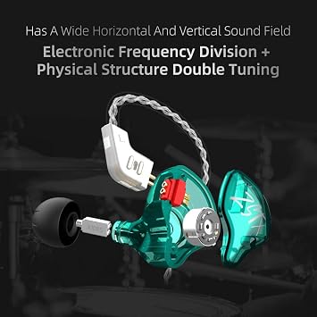 KZ ZST X In-Ear Monitor Upgraded Version Dynamic Hybrid Dual Driver ZSTX Earphones HiFi Stereo IEM Wired Earphones Headphones with Detachable Cable for Musicians Audiophile No Microphone, Purple